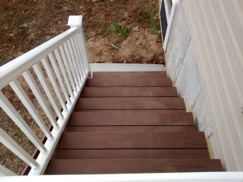 Finished Wood Staircase